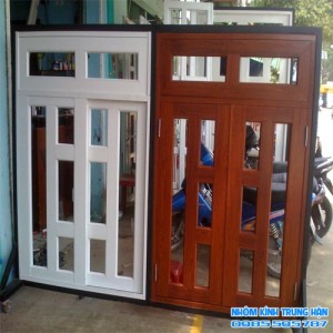 Mẫu cửa nhôm đẹp nhất hiện nay 10 ( Giá 1.300.000 / m 2 )